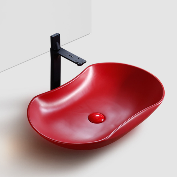 lavabo couleur rouge 8226