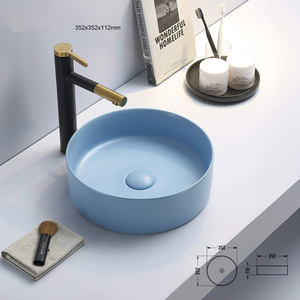 lavabo en céramique mate 8243