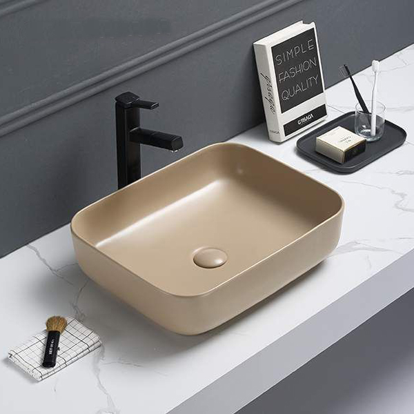 Beige color wash basin 8255