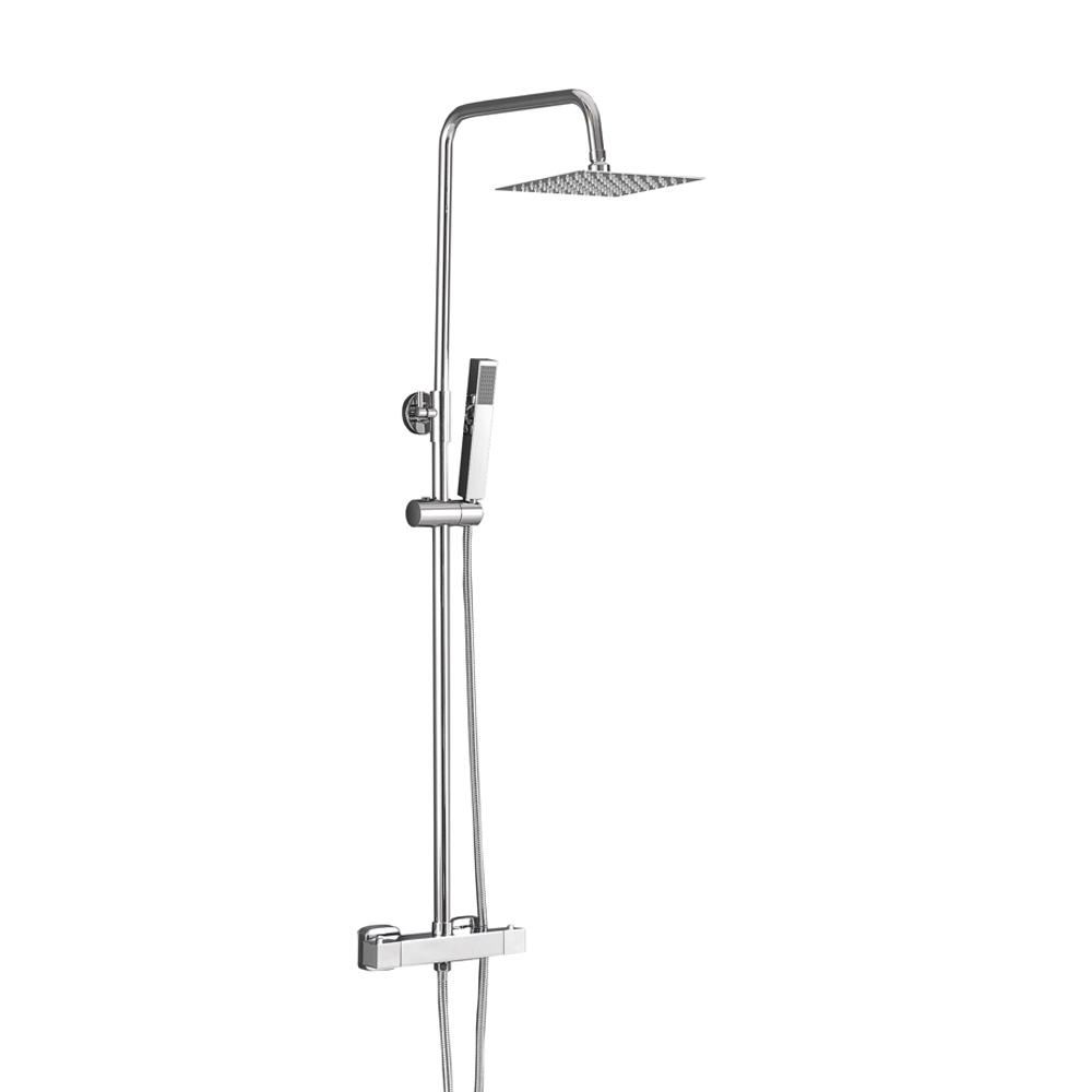Thermostatic bathroom shower column Colonne de douche de salle de bain en acier inoxydable Svart duschpelare SS-02