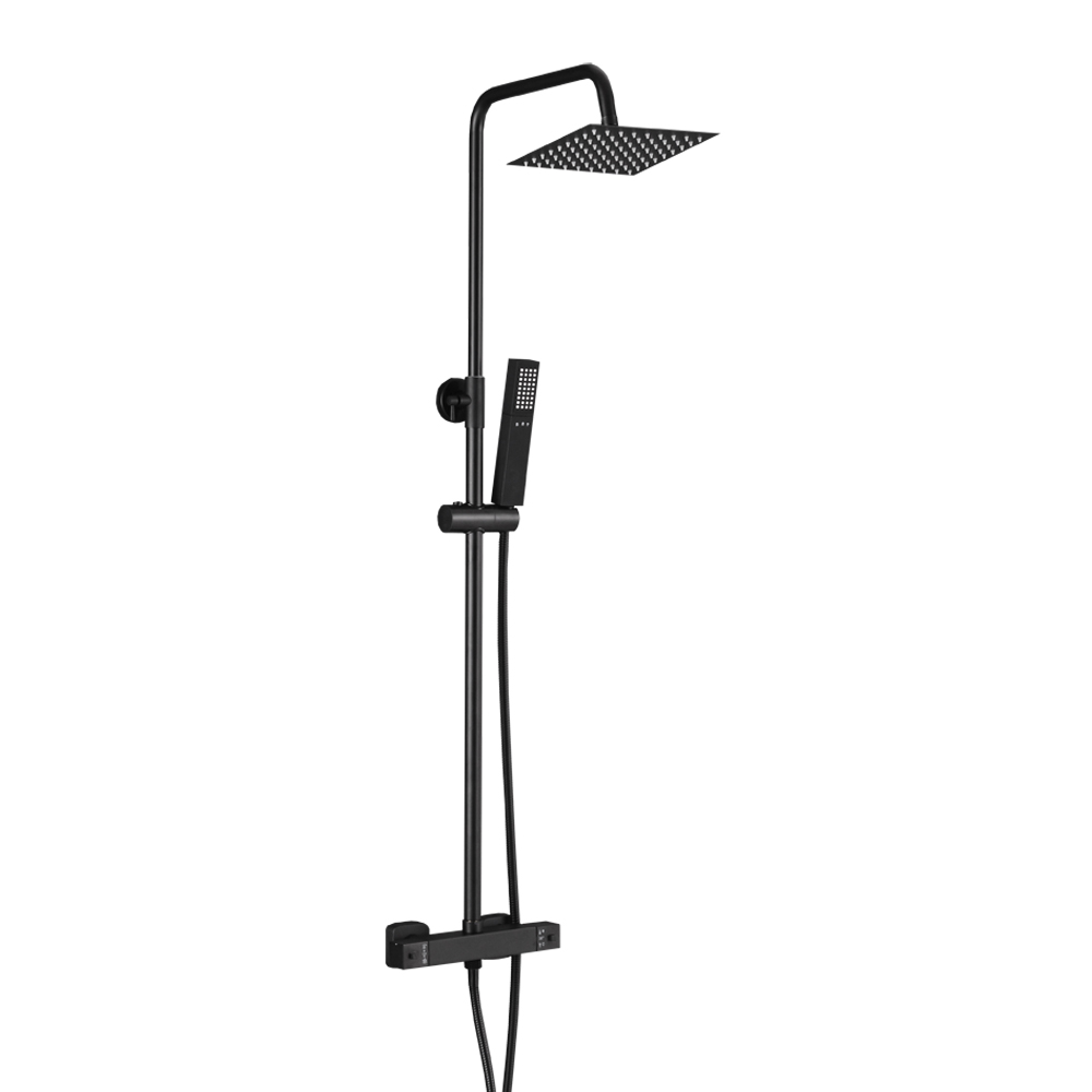 Black thermostatic shower column Fekete termosztatikus zuhanyoszlop Columna de ducha SS-02B