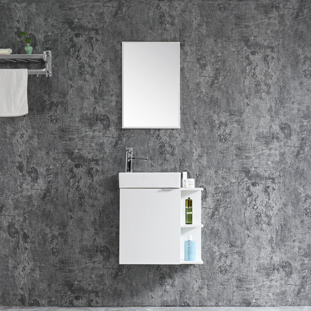 Sanotechnik small bathroom cabinet MF-2105-white