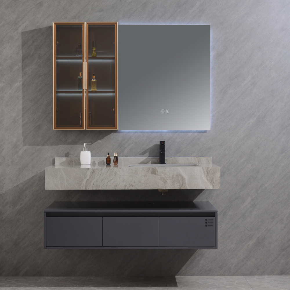 Slate stone coutertop batroom cabinet MF-3052
