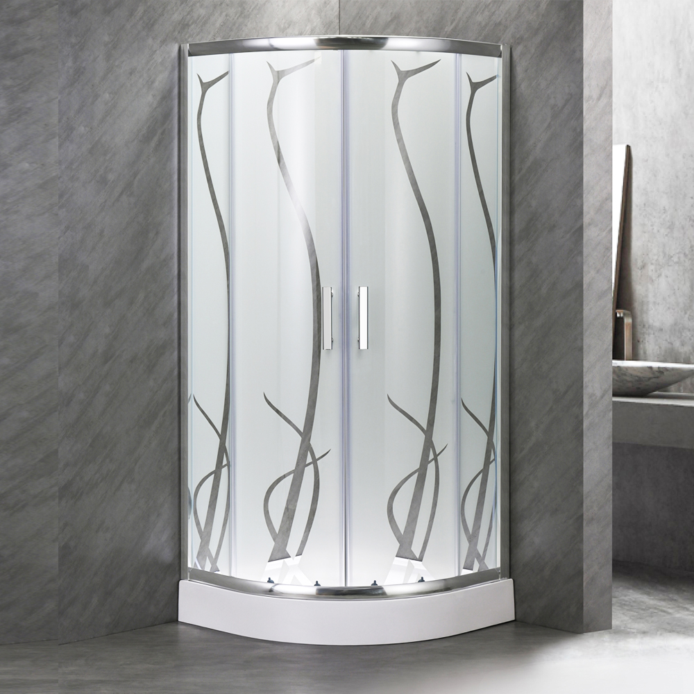 Cabine de douche en verre dépoli SE-2408