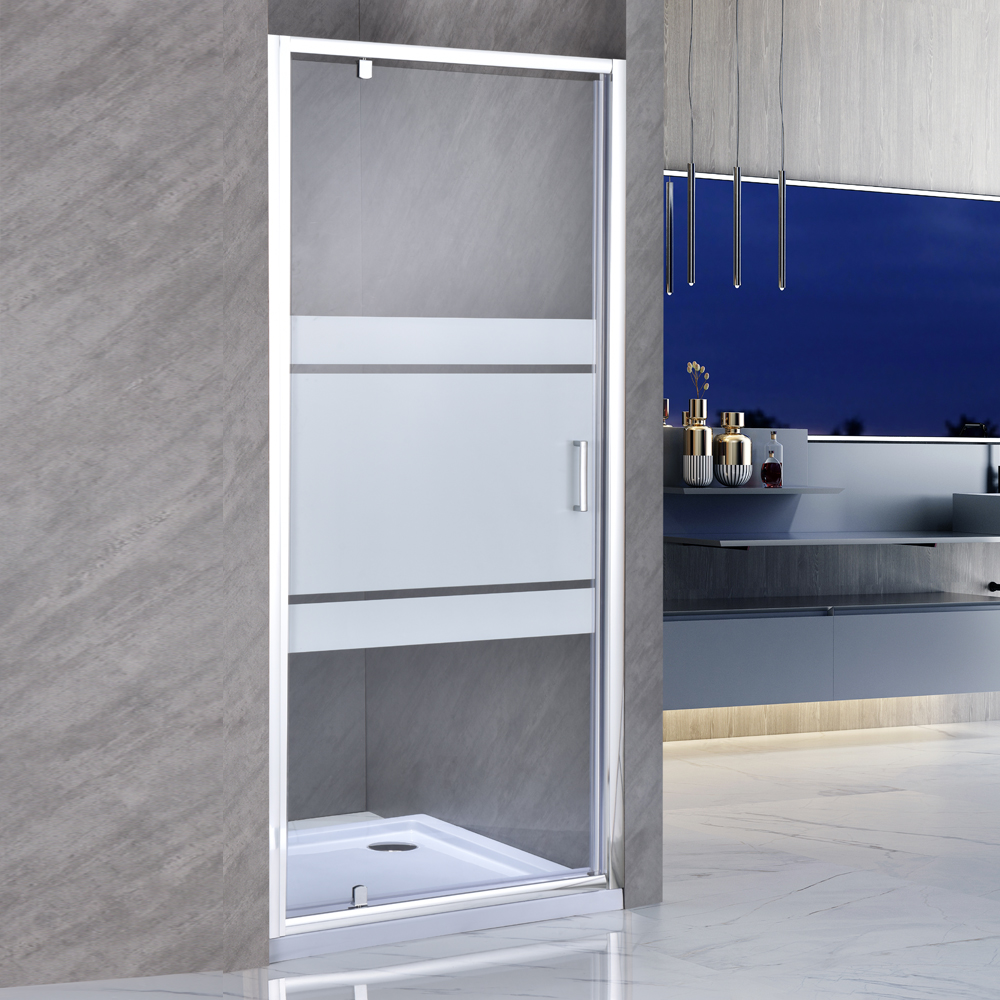 Pivot glass shower door SE-2438