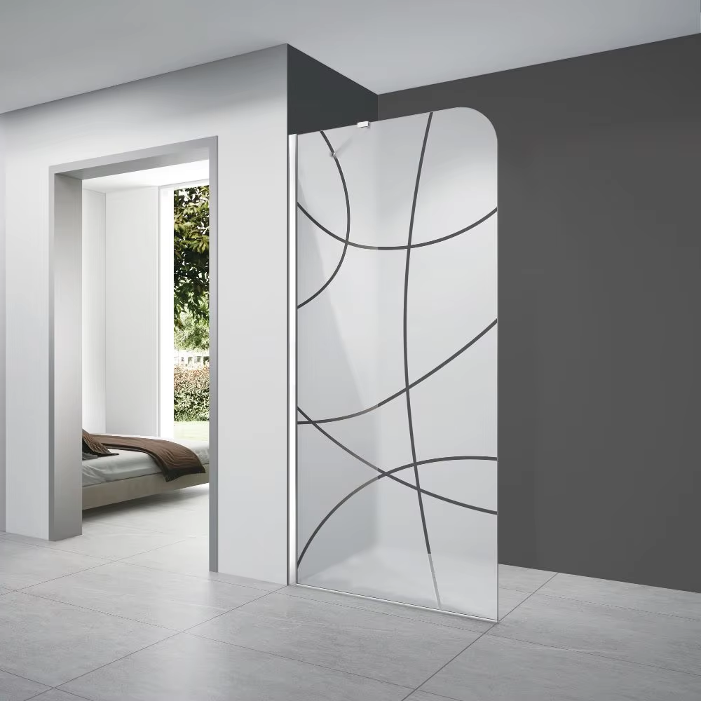Saber certification glass shower screen SE-2120