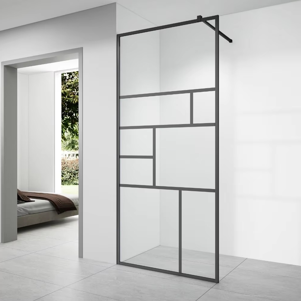 North Europe style walk in shower glass SE-2122