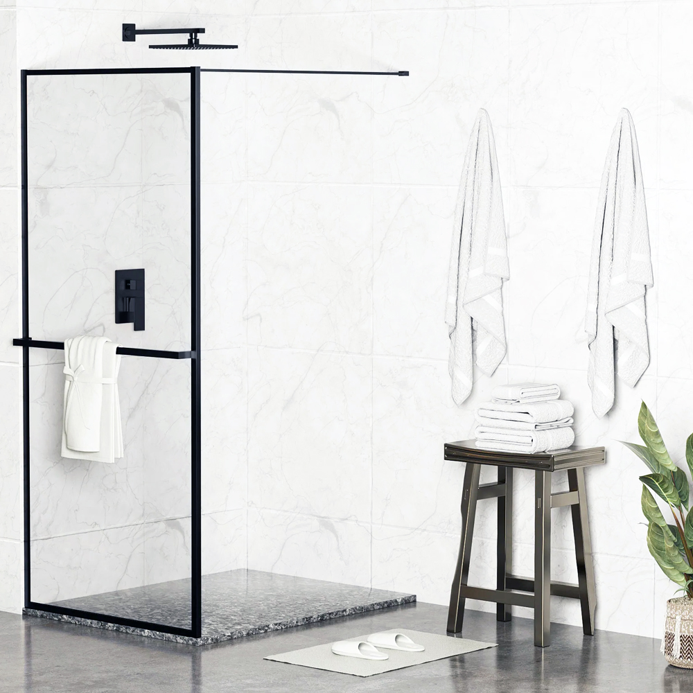 Walk in shower glass with towel SE-2156