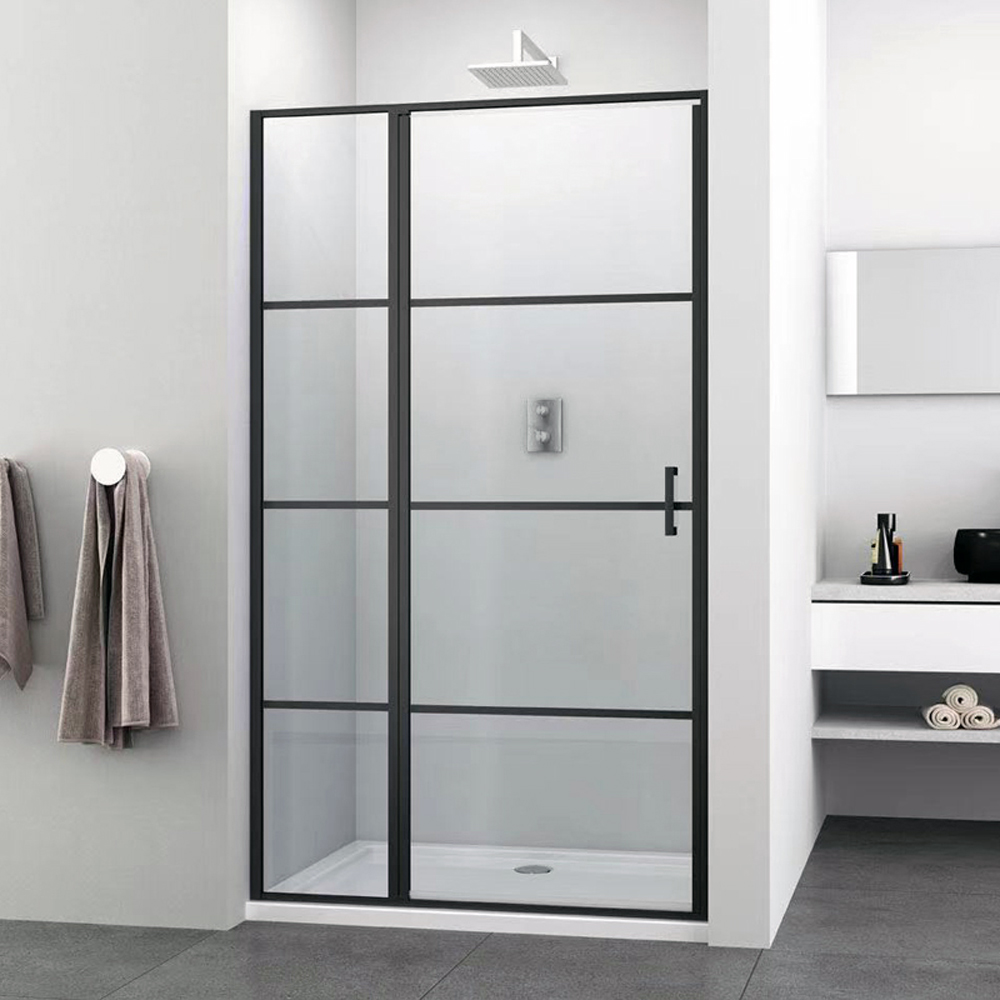 Black color walk in bath shower door SE-2383