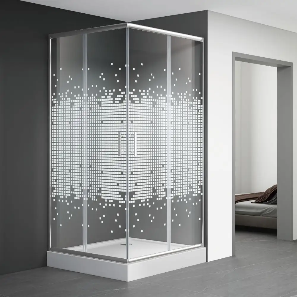 Cabine de douche en verre mosaïque SE-2443