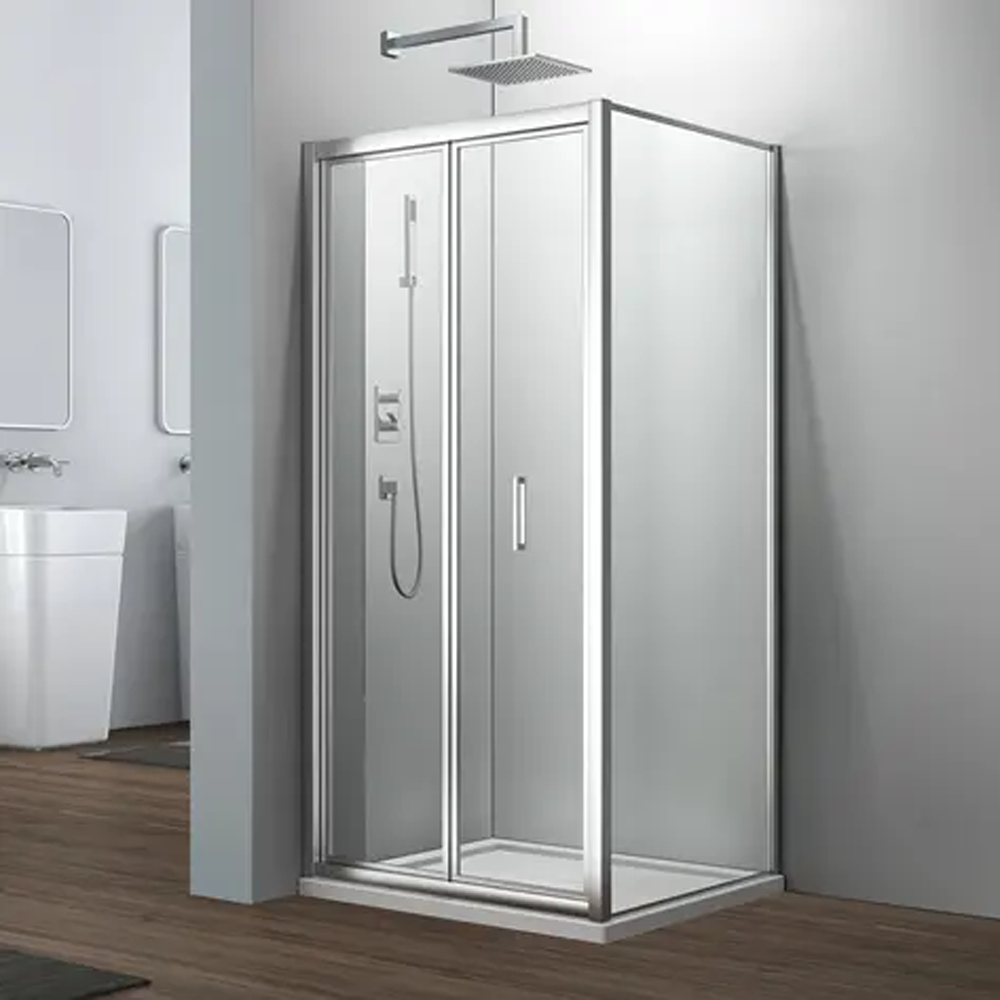 One folding glass door shower cabin SE-2518
