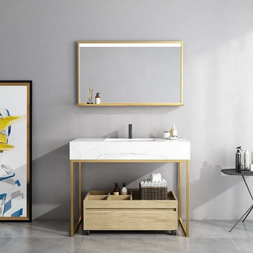 Sintered stone marble bathroom furniture MF-2561