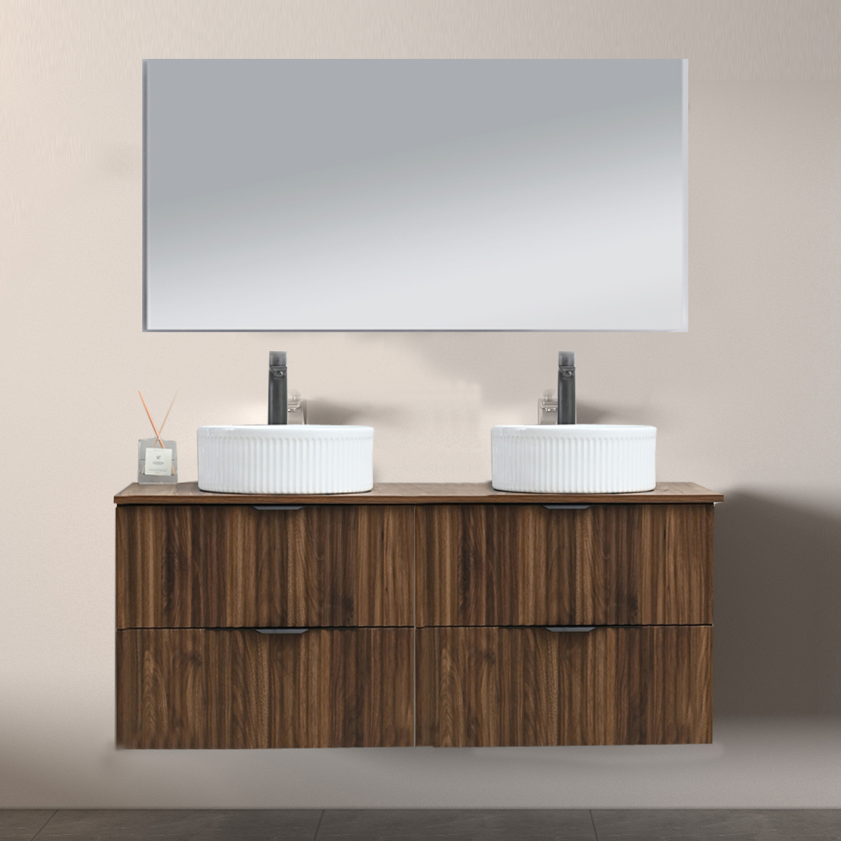 Muebles de baño de doble lavabo MF-2594
