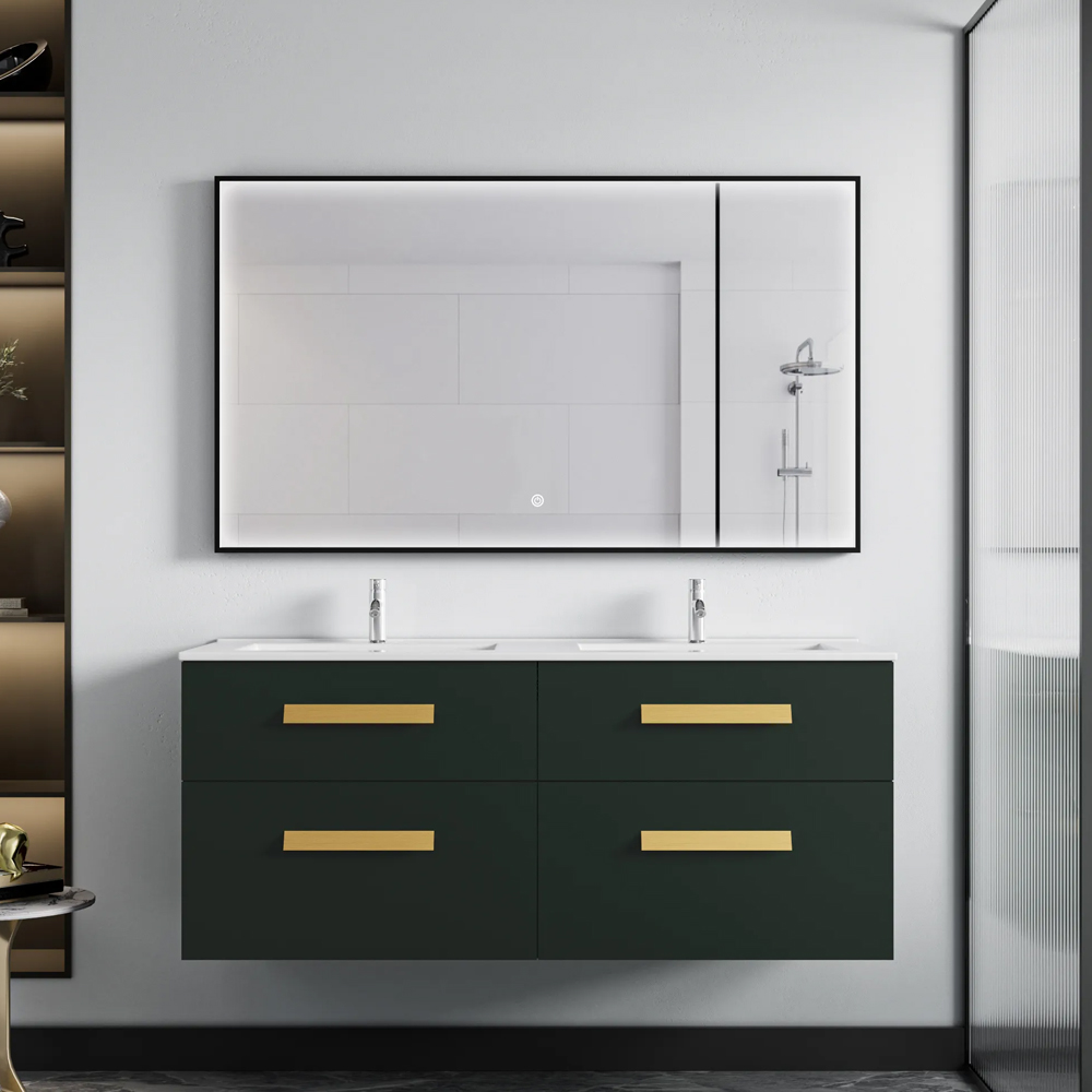 Double ceremic sink bathroom furniture MF-2567