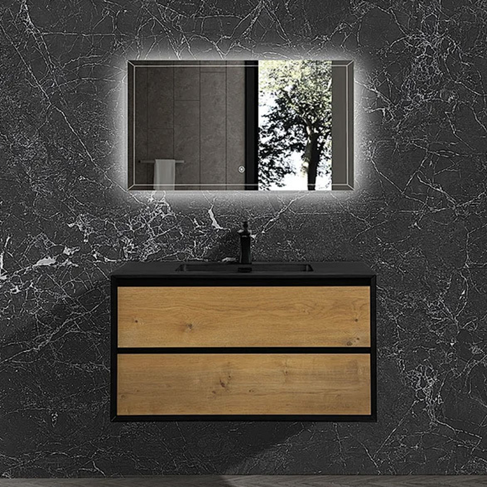 Cool matt black bathroom furniture MF-2590