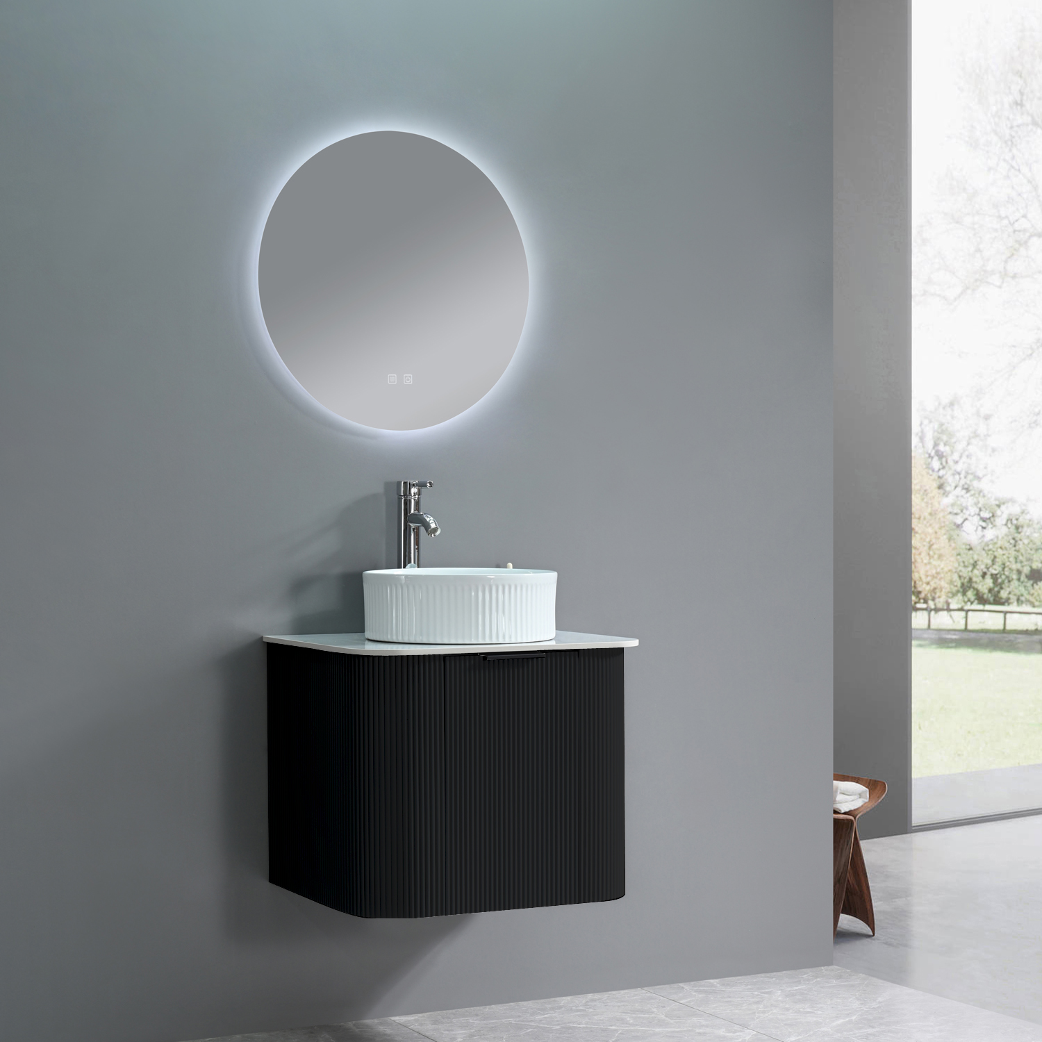 Wood PVC bathroom furniture MF-2632