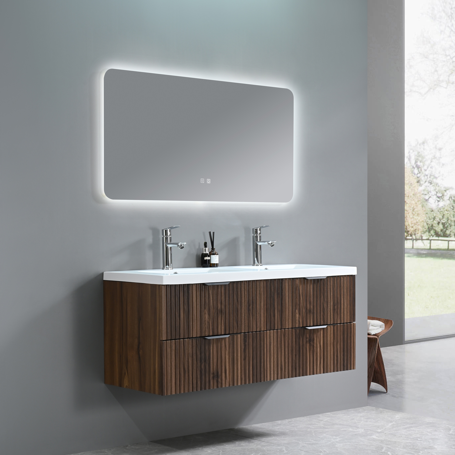 Double sink bathroom cabinet MF-2634