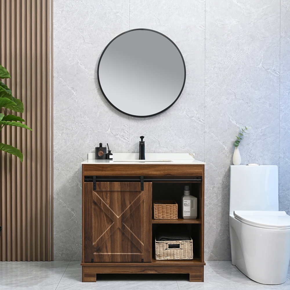 Amercia sliding door bathroom vanity MF-2639