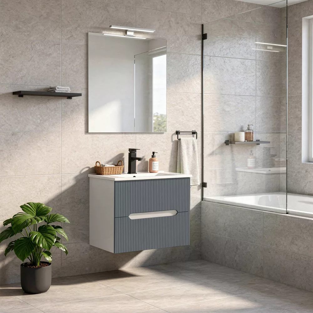 Mobilier de salle de bain classique MF-2651-GRWH