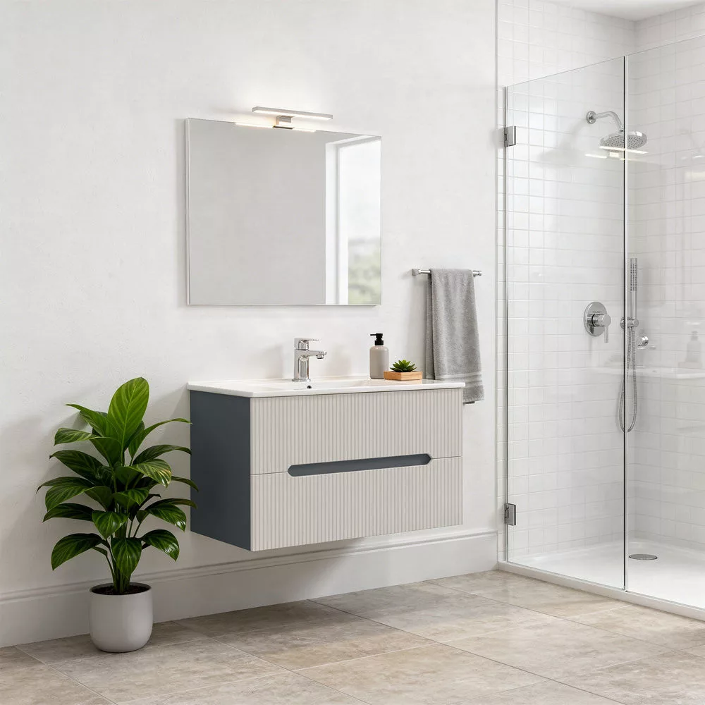 Promotion de meubles de salle de bain MF-2652-WHGR